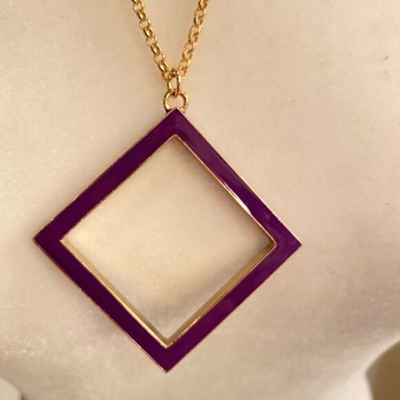 Kate Spade Play the Angles Purple Necklace - Picture 2 of 4